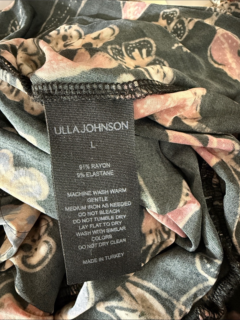 ULLA JOHNSON Cleo Odessauu Sleeveless Floral Dress L - Picture 10 of 10